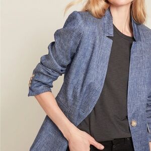 Veronica Beard Orchid Chambray Upcollar Jacket Size 4